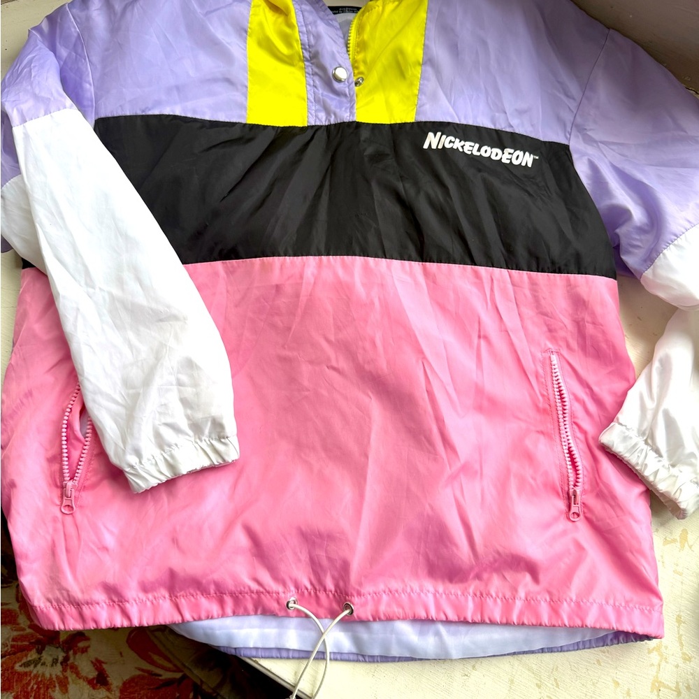 Nickelodeon SpongeBob 90s era, windbreaker, size medium
